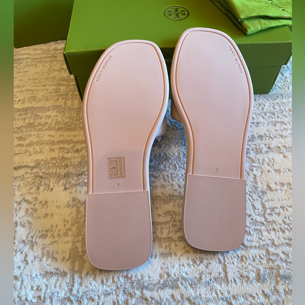 Tory Burch Women’s Double T Deco Slide Sandals - Picture 4 of 6